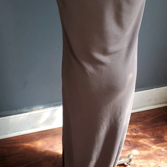 Eileen fisher gray stretch maxi dress size xs - Picture 7 of 14